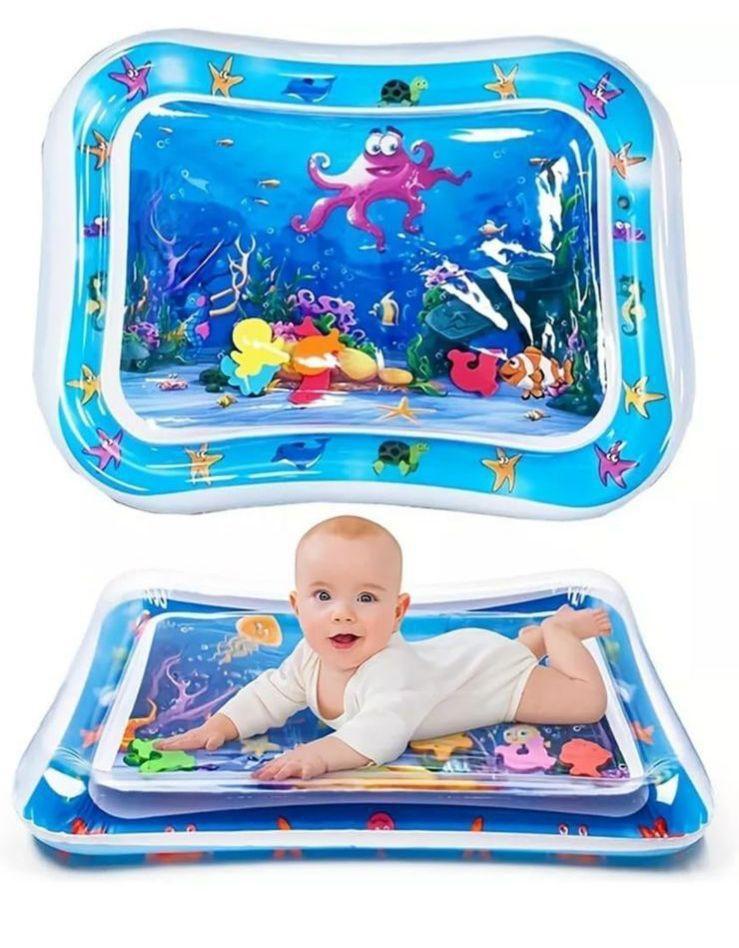 Inflatable Baby Water Play Mat Multicolor Waterproof 26.5"