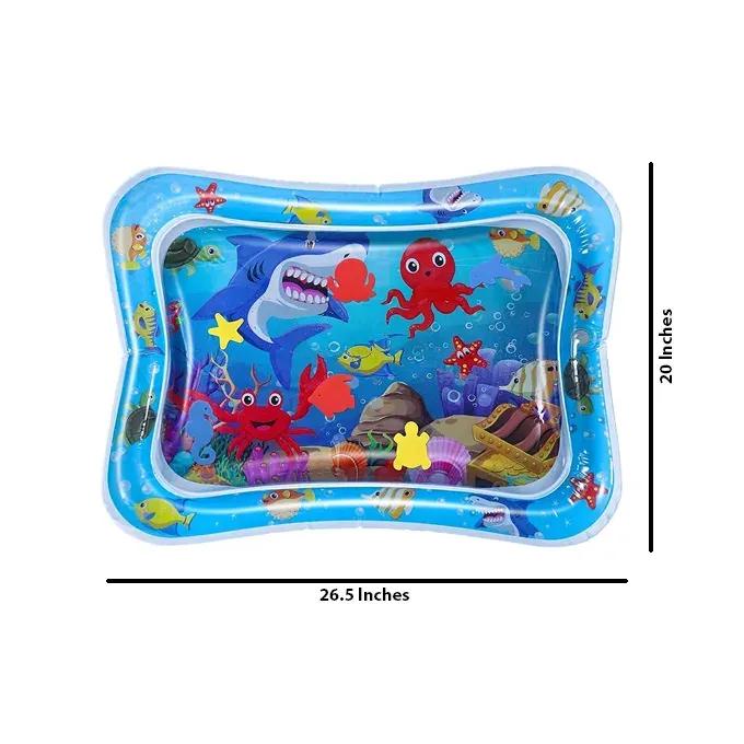 Inflatable Baby Water Play Mat Multicolor Waterproof 26.5"