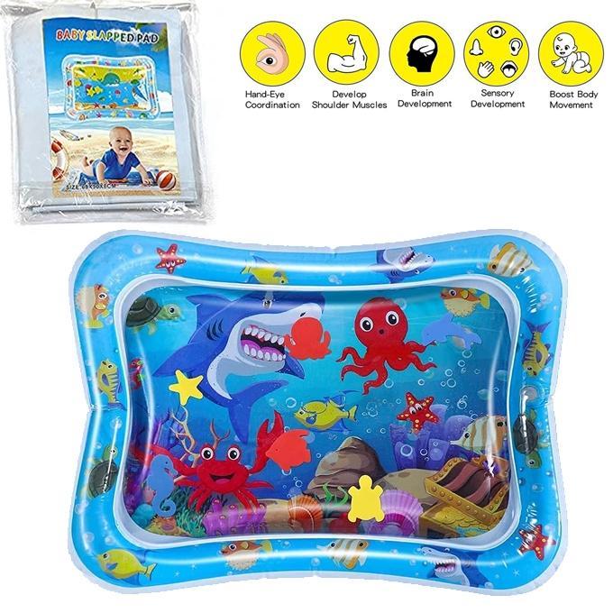 Inflatable Baby Water Play Mat Multicolor Waterproof 26.5"