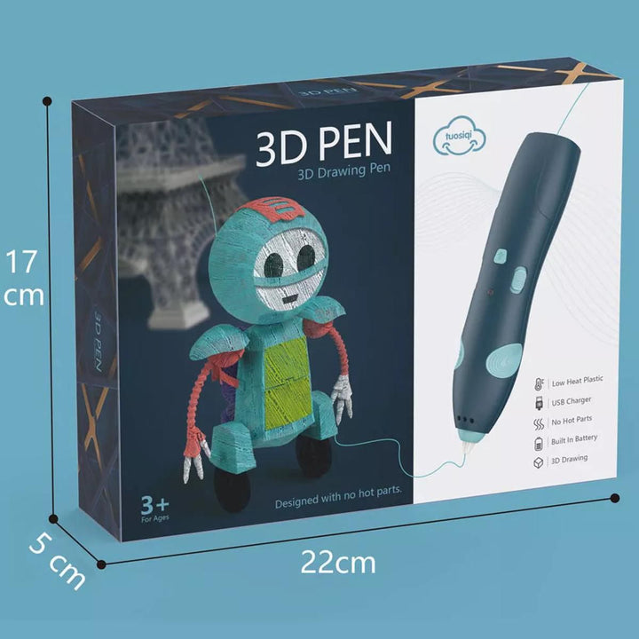 3 D Printing Pen For Kids Creative Education Art And Crafts Safe Filament Three D Pen Drawing Printer   Note: To run a paid campaign, please get stock confirmation from available option below