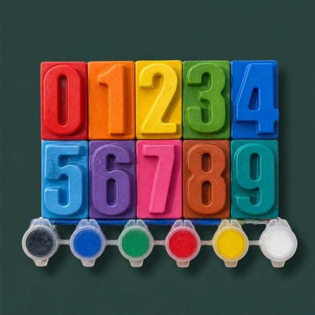 DIY 3D Plaster Painting Kit for Kids | Creative Numbers & Shapes Painting | Educational Art & Craft Activity Toy