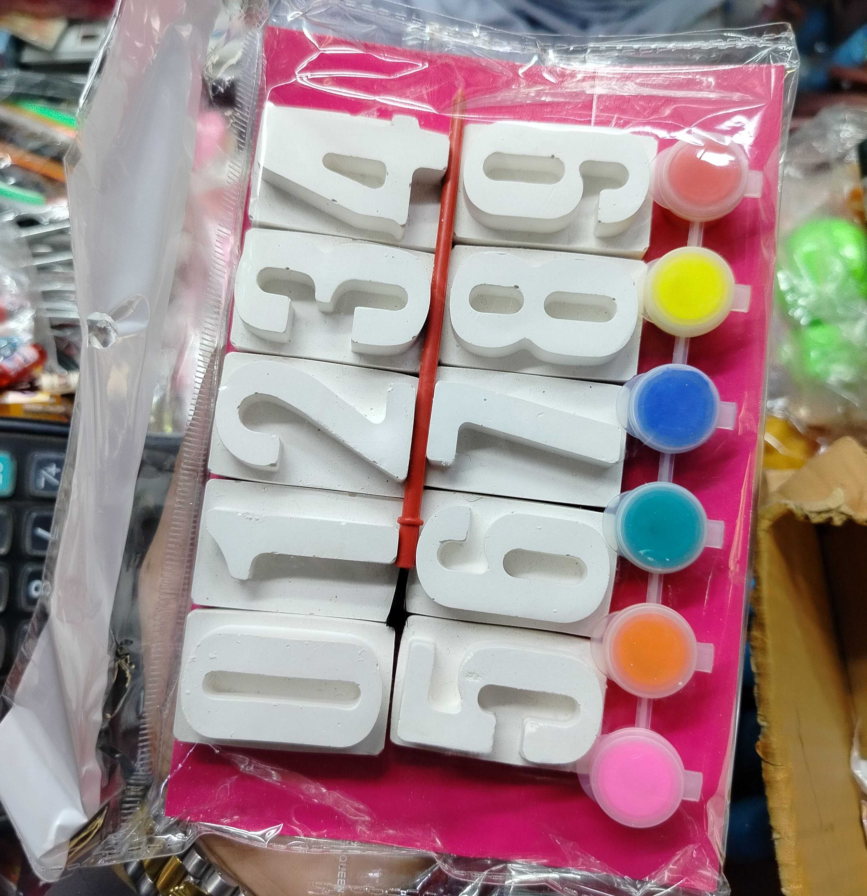 DIY 3D Plaster Painting Kit for Kids | Creative Numbers & Shapes Painting | Educational Art & Craft Activity Toy