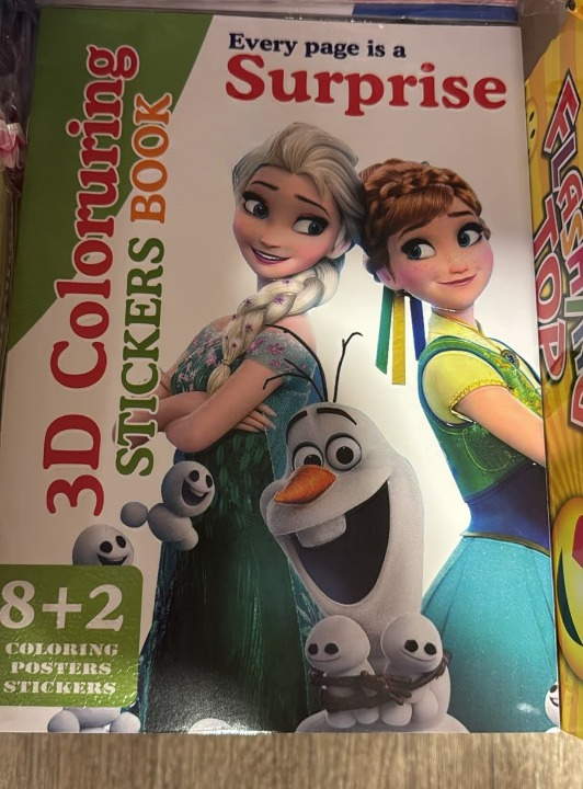 3D Coloring Stickers Book - Toy Accessory Designed For Entertainment And Daily Play Routine