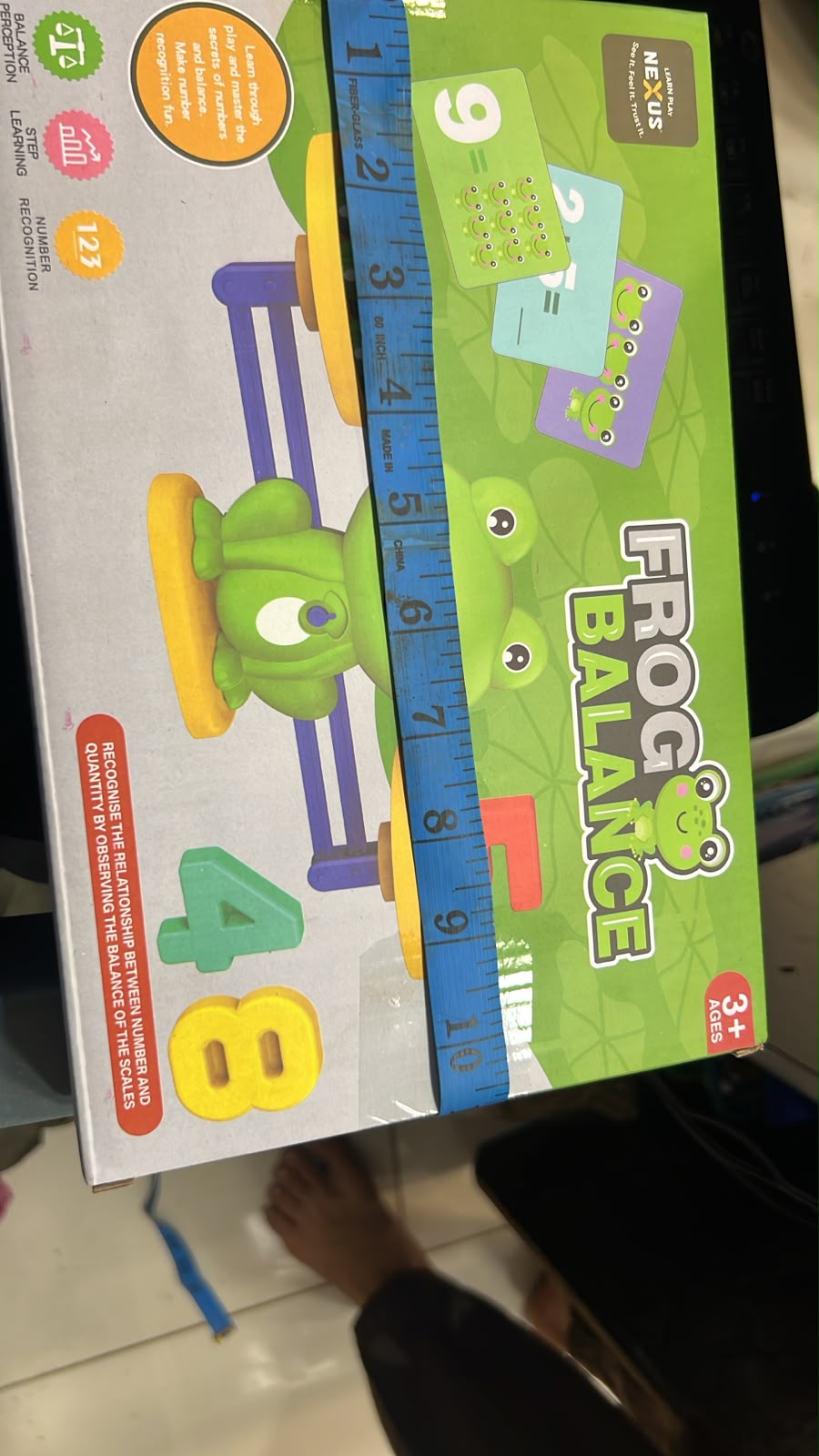 Frog Balance Math Counting Toy – Educational Number Learning & Counting Game for Kids