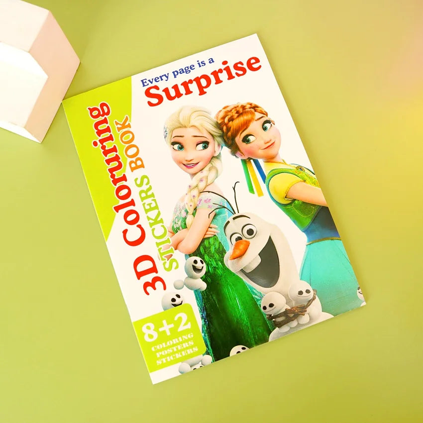 3D Coloring Stickers Book - Toy Accessory Designed For Entertainment And Daily Play Routine