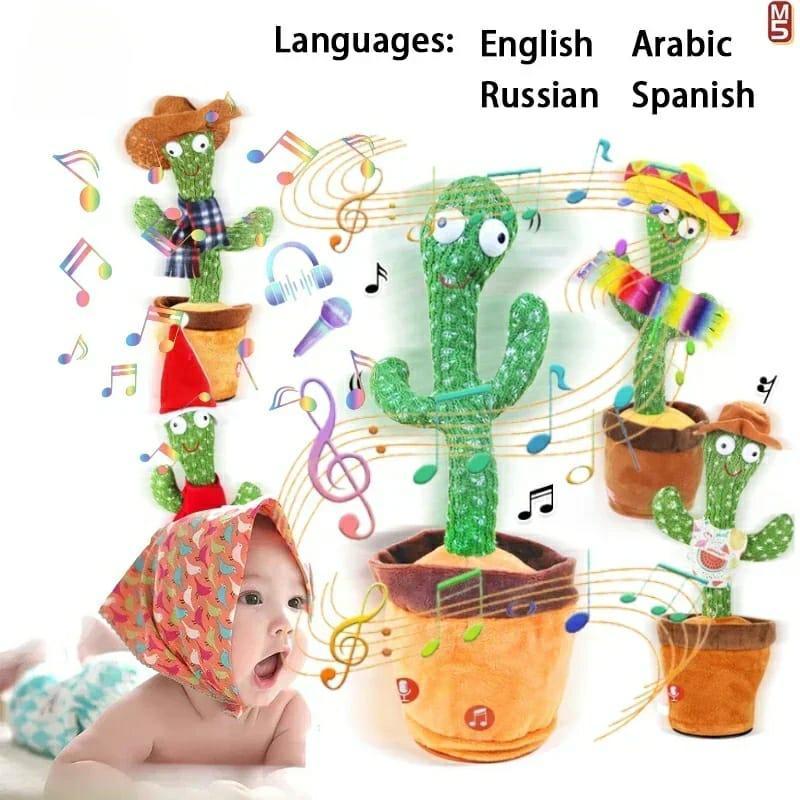 Dancing Cactus Plush Toy Green Soft Foam