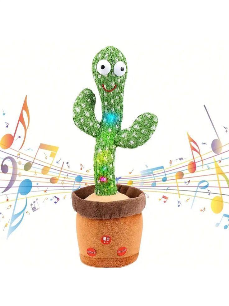 Dancing Cactus Plush Toy Green Soft Foam