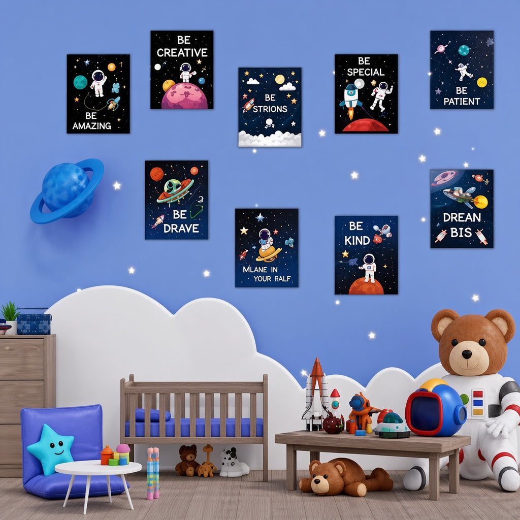 Set of 6 Premium Wall Art Photo Tiles – Modern Home Decor Sets 8x11