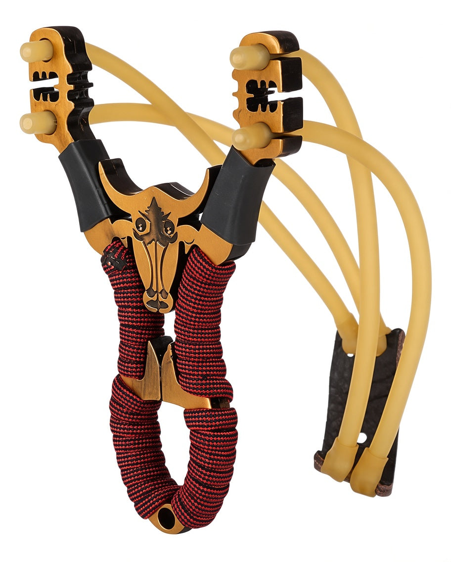 Professional Bull Design Slingshot Metal Outdoor Sport Slingshot - Outdoor Accessory Designed For Sport And Daily Utility Routine