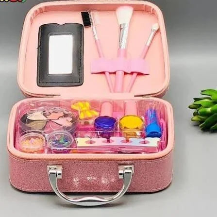 Kids Princess Makeup Kit with Glitter Carry Case | Pretend Beauty Set for Girls (3+ Years)