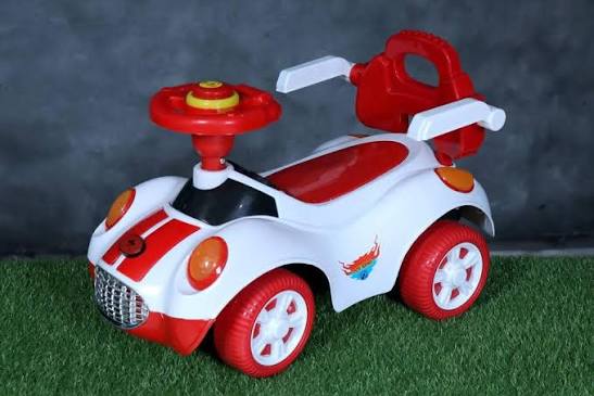 Kids Riding Car Red White ABS Plastic No Sharp Edges