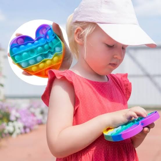 Rainbow Pop It Fidget Toy for Kids Stress Relief