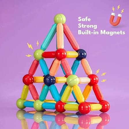 Magnetic Sticks Toy for Kids Safe Building Play