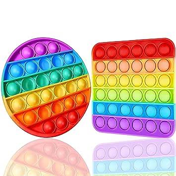 Rainbow Pop It Fidget Toy for Kids Stress Relief