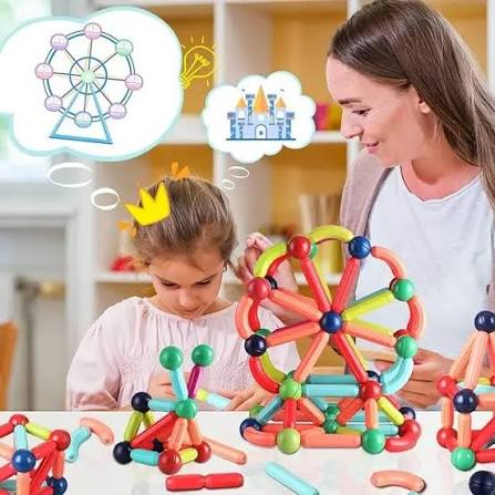 Magnetic Sticks Toy for Kids Safe Building Play