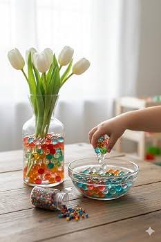2000pcs Rainbow Hydrogel Water Beads for Decoration & Crafts