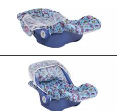Baby Carry Cot Blue Nautical Mosquito Net