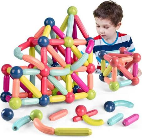 Magnetic Sticks Toy for Kids Safe Building Play