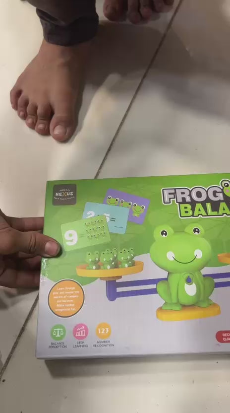 Frog Balance Math Counting Toy – Educational Number Learning & Counting Game for Kids